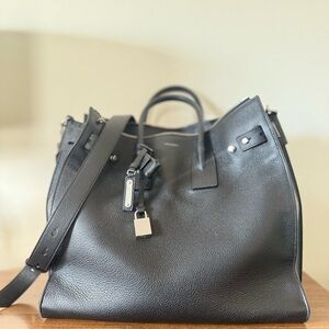 SAINT LAURENT Sac de Jour North/South in Grained Leather